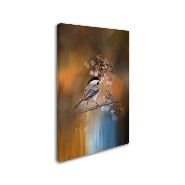 Jai Johnson 'Chickadee In The Garden' Canvas Art,30x47